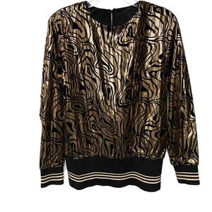 Vintage 80s Metallic Blouse